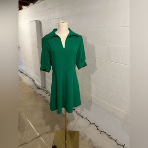 See by Chloe Green Crepe Mini Dress